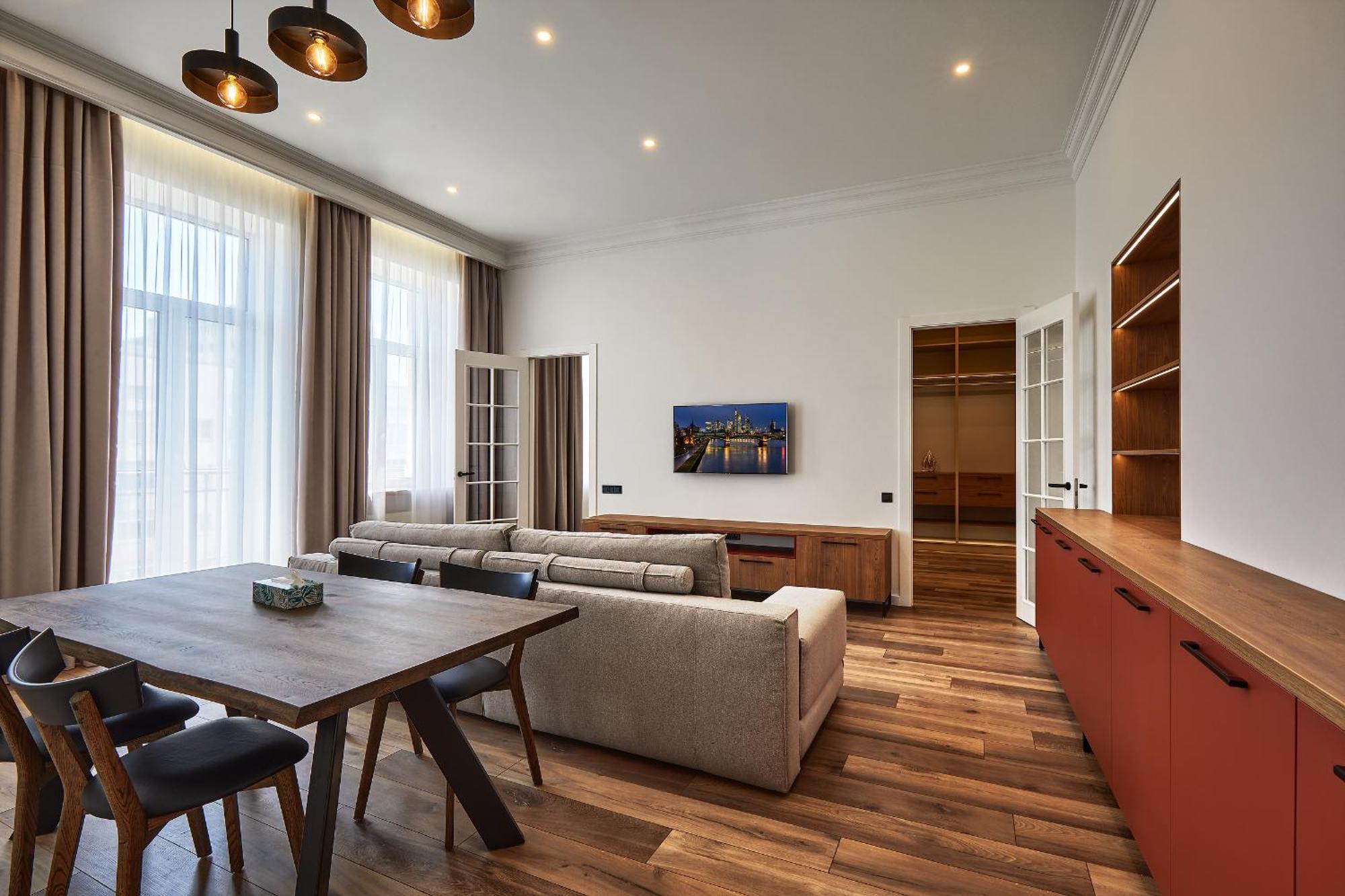 Saksaganskogo Centre Apartman Kijev Szoba fotó